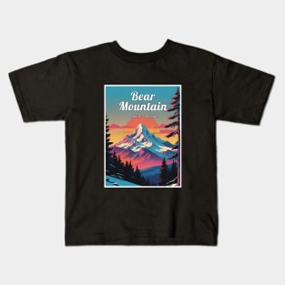 Bear Mountain ski California usa Kids T-Shirt